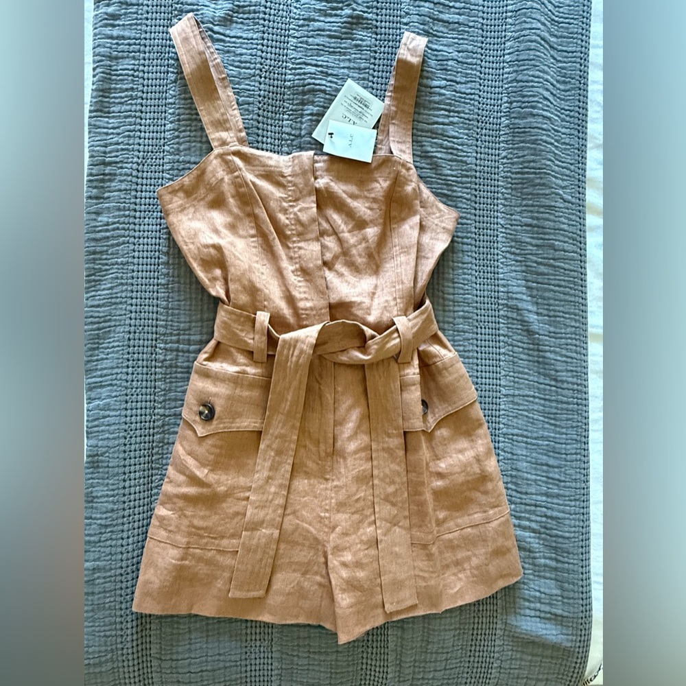 A.L.C. Tan Jumpsuit with Belt